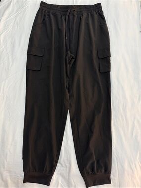 Ci Sono - Black Cargo Sweatpants with Drawstring